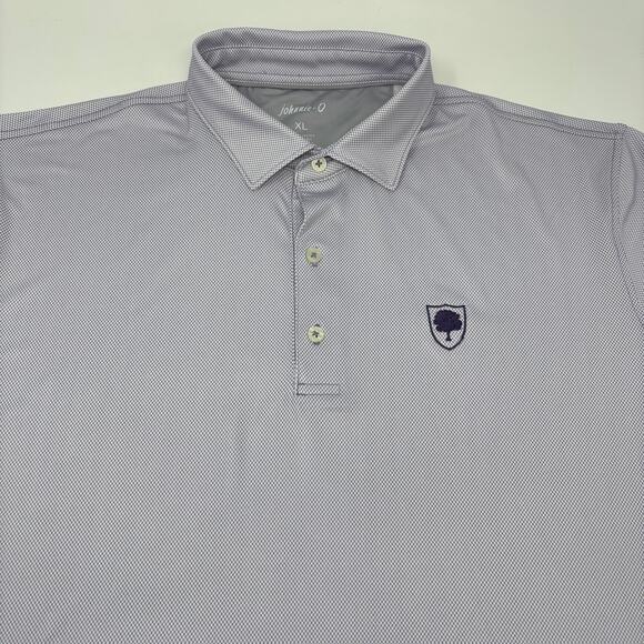 Johnnie-O Men's XL Purple Circle Pattern Short Sleeve Embroidered Polo Shirt - Picture 1 of 6